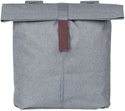 Dubbele fietstas Basil City 28 tot 32 liter 30 x 18 x 49 cm - grey melee - Afbeelding 2