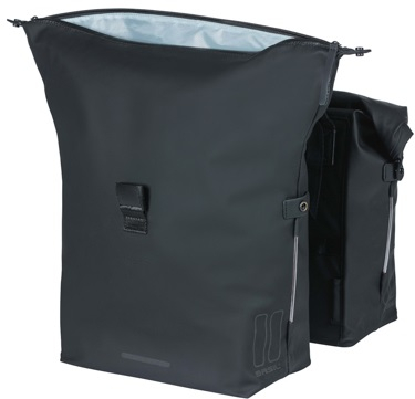 Dubbele fietstas Basil SoHo Nordlicht 41 liter 31 x 13 x 37 cm - zwart
