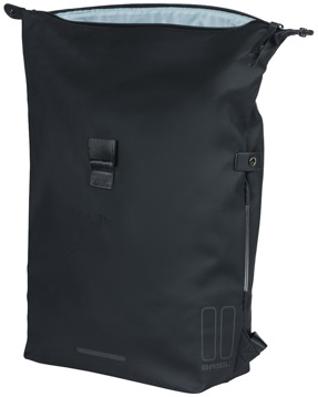 Fietsrugzak Basil SoHo Nordlicht 17 liter 31 x 14 x 37 cm - night zwart