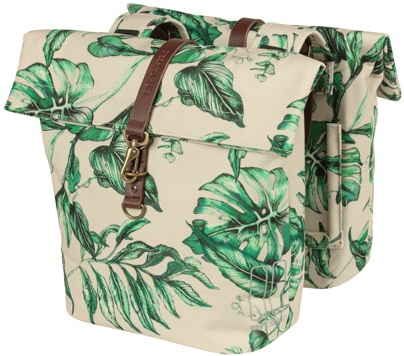 Dubbele fietstas Basil Ever-Green 28 tot 32 liter 28 x 16 x 35 cm - sandshell beige - Afbeelding 3