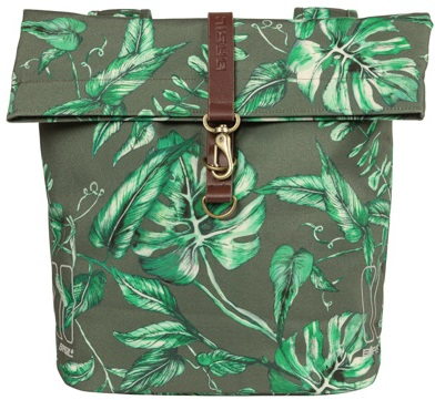 Dubbele fietstas Basil Ever Green 28 tot 32 liter 28 x 16 x 35 cm - thyme groen - Afbeelding 2