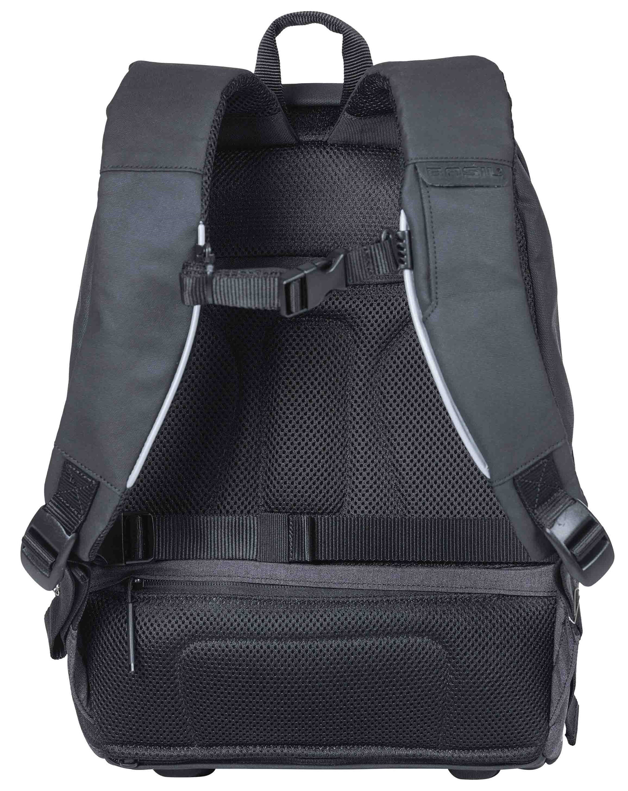 Fietsrugzak voor 13 inch laptop Basil B-Safe Commuter 13 liter 26 x 13 x 40 cm - zwart - Afbeelding 4