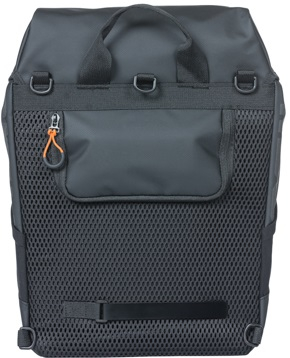 Fietsrugzak Basil Miles Tarpaulin Nordlicht 17 liter 31 x 17 x 44 cm - zwart/ oranje - Afbeelding 4
