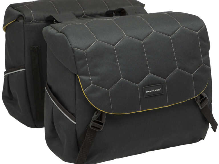 Dubbele fietstas New Looxs Mondi Joy Double 38 liter 37 x 16 x 32 cm (2x) - quilted black