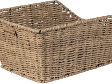 Fietsmand Basil Cento Rattan Look 47 x 34 x 22 cm - bruin
