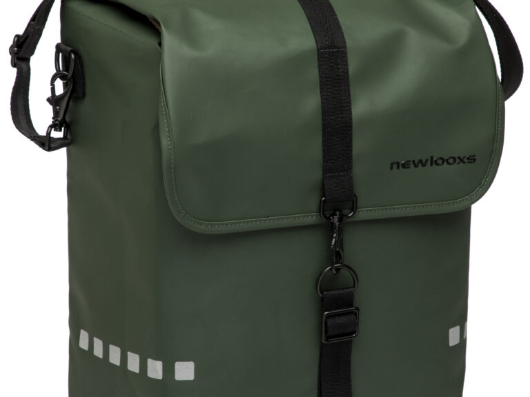 Fietstas New Looxs Odense 17,5 liter 32 x 16 x 38 cm - groen