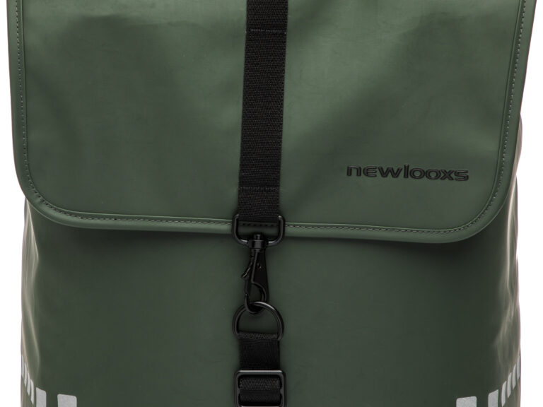 Dubbele fietstas New Looxs Odense 39 liter 34 x 16 x 38 cm (x2) - groen
