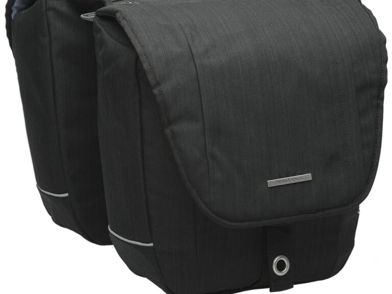 Dubbele fietstas New Looxs Avero Double Racktime 25 liter 32 x 33 x 13 cm - zwart