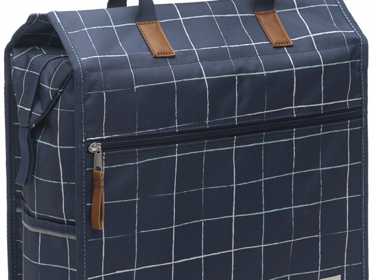 Fietstas New Looxs Lilly 18 liter 35 x 32 x 16 cm - check blue