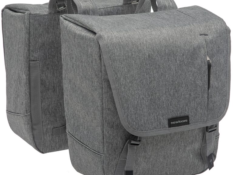 Dubbele fietstas New Looxs Nova Double 32 liter 35 x 35 x 15 cm (2x) - grijs