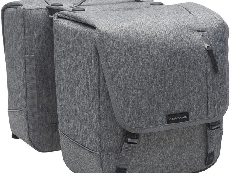 Dubbele fietstas New Looxs Nova Double Racktime 32 liter 35 x 35 x 15 cm (2x) - grijs