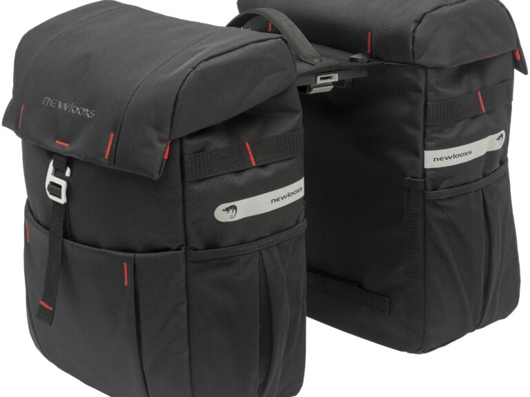 Dubbele fietstas New Looxs Vigo Double MIK 37 liter 31 x 40 x 15 cm (2x) - zwart