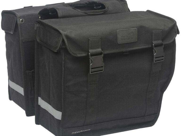Dubbele fietstas New Looxs Canvas Hybride 46,5 liter 39 x 33 x 19 cm (2x) - zwart