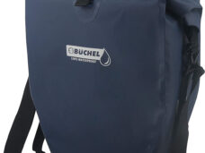 Enkele fietstas Büchel 100% waterdicht 25,4 liter - donkerblauw