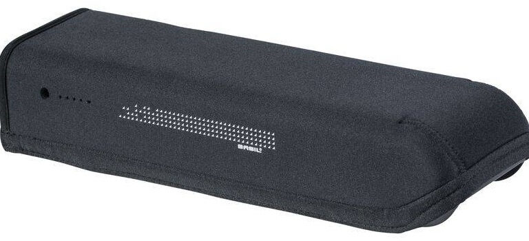 Neopreen hoes Basil bagagedrageraccu voor Shimano Steps - zwart