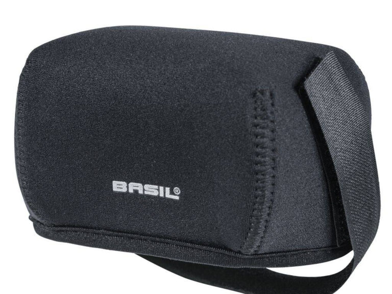Universele neopreen hoes Basil voor aansluitpunt bagagedrageraccu - zwart