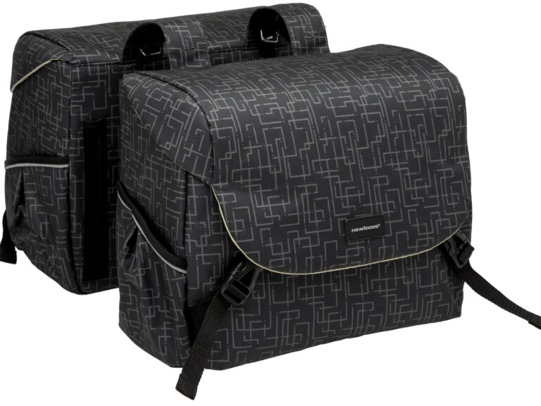 Dubbele fietstas New Looxs Mondi Joy Double MIK 38 liter 37 x 16 x 32 cm (2x) - ivy black