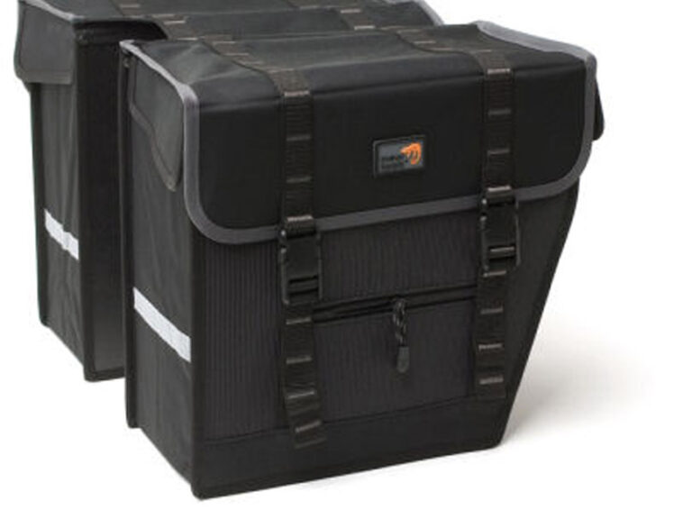Dubbele fietstas New Looxs Superior Maxi 42 liter 36 x 32 x 18 cm - zwart