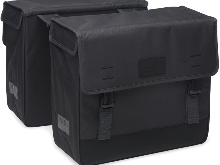 Dubbele fietstas New Looxs Origin Double  39 liter 35 x 33 x 15 cm - grijs
