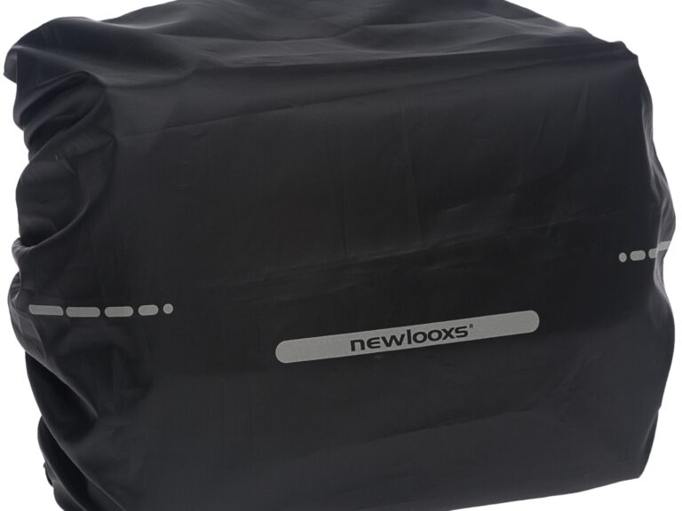 Regenhoes New Looxs voor enkele fietstassen 48cm x 55cm met reflectie - zwart
