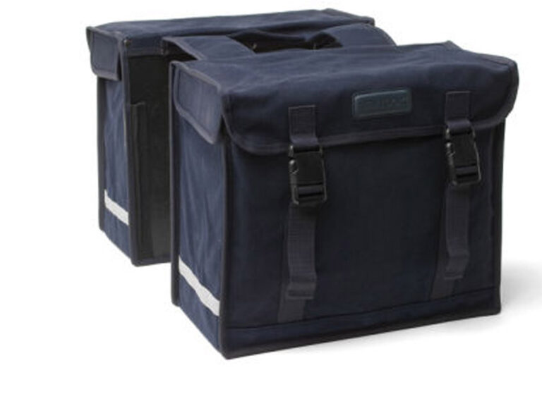 Dubbele fietstas New Looxs Canvas de Luxe 46 liter 39 x 33 x 18 cm (2x)  - zwart