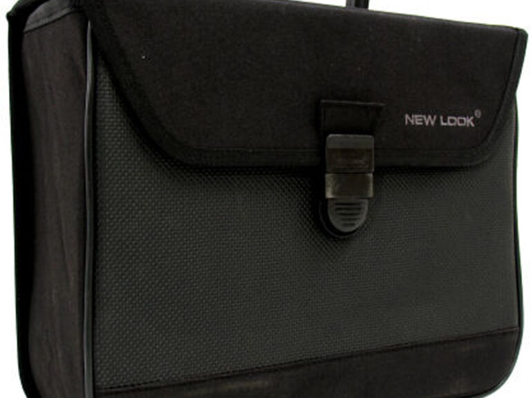 Fietstas New Looxs Single pannierbag 1 lock - 10 liter 33 x 27 x 11 cm - zwart