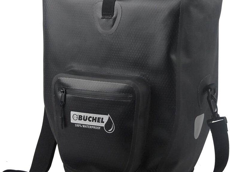 Enkele fietstas Büchel 100% premium waterdicht 25,4 liter - zwart