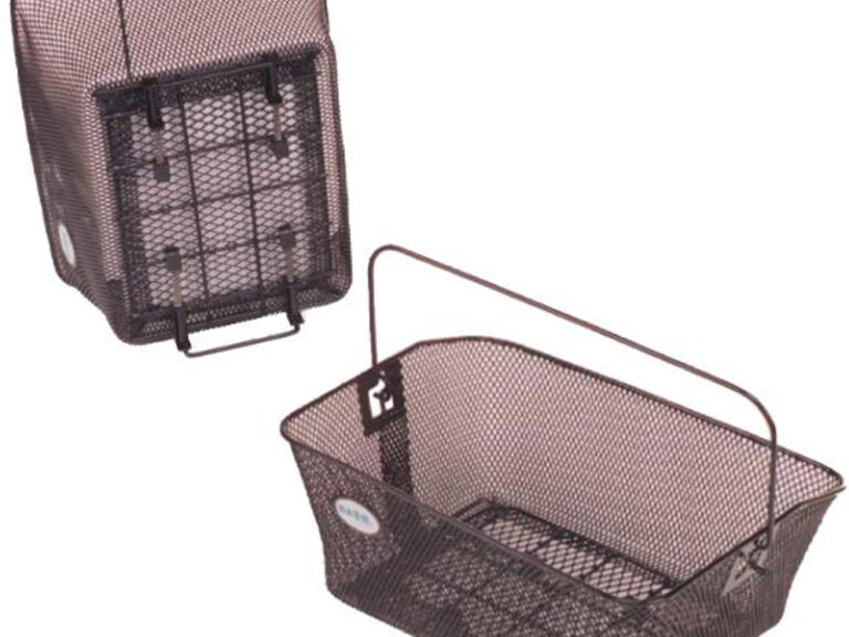 Fietsmand Basil Como met dragerbevestiging 41 x 31 x 20 cm - zwart