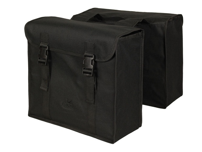 Dubbele fietstas Greenlands 34 liter 37 x 33 x 14cm (2x)  - zwart / zwart