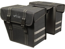 Dubbele fietstas Greenlands Black Line Double 40 liter 36 x 32 x 18 cm (2x) - zwart