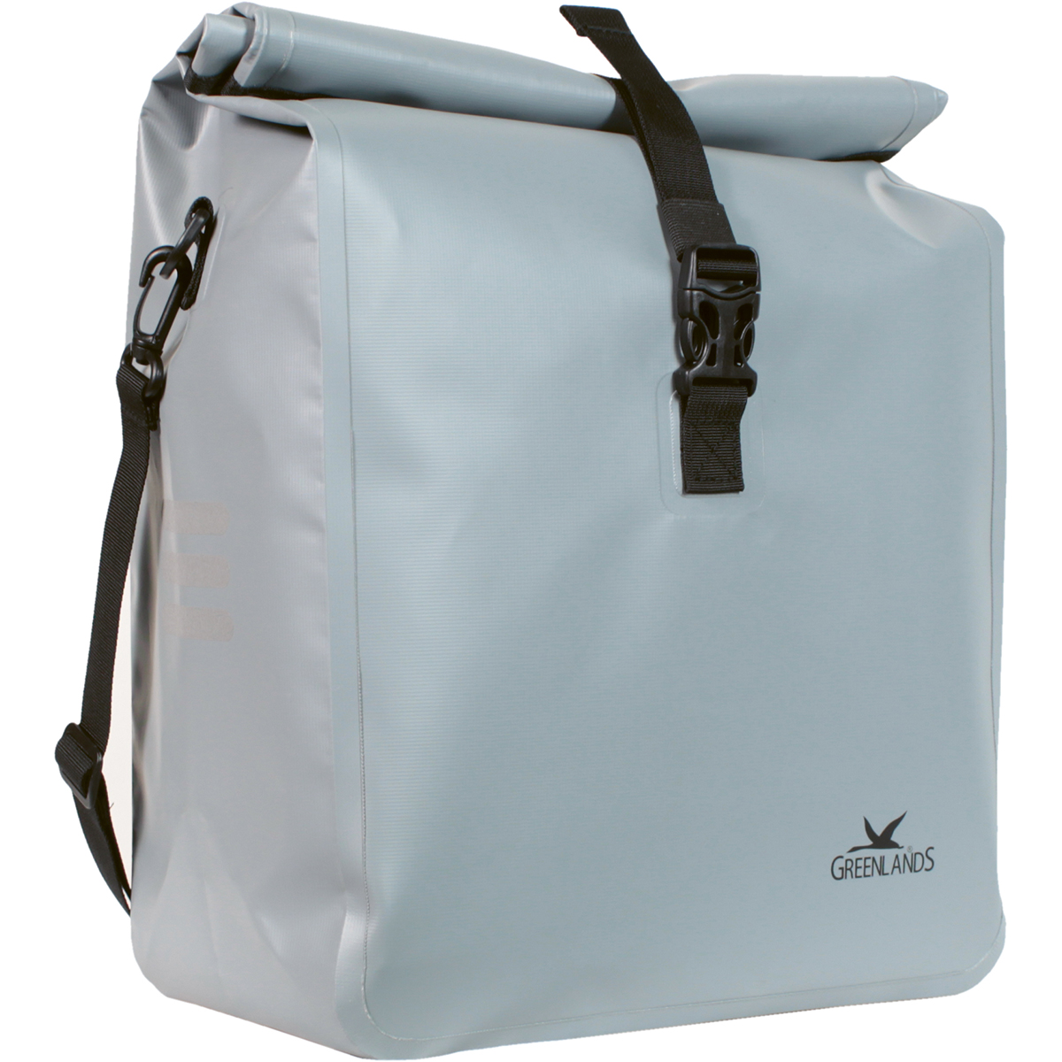 Enkele fietstas Greenlands Urban Style waterproof 1 -18 liter 27 x 49 x 14 cm - licht grijs - Afbeelding 2