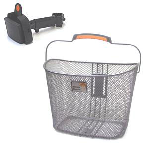 Fietsmand New Looxs Toscane Smartlock 19 liter 34 x 25 x 25 cm - zilver