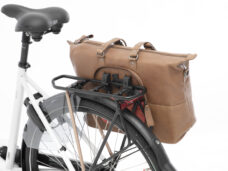 Fietstas New Looxs Verla 21 liter 34 x 18 x 44cm - gemaakt van luxe leer - cognac