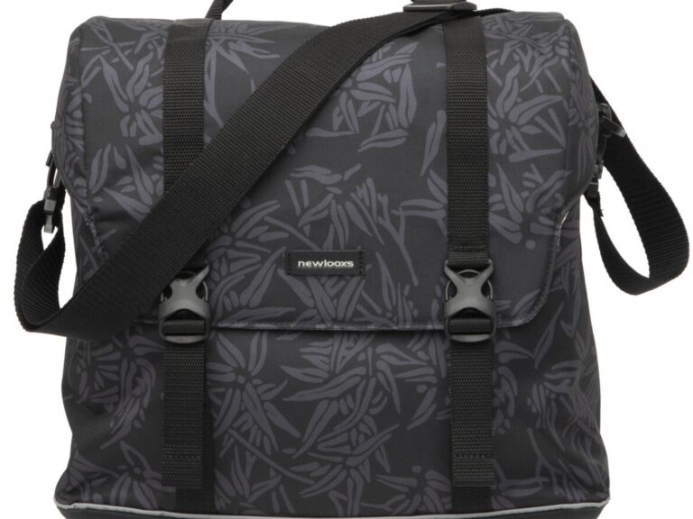 Fietstas New Looxs Alba Single Bamboo 21 liter 37 x 17 x 37cm - zwart