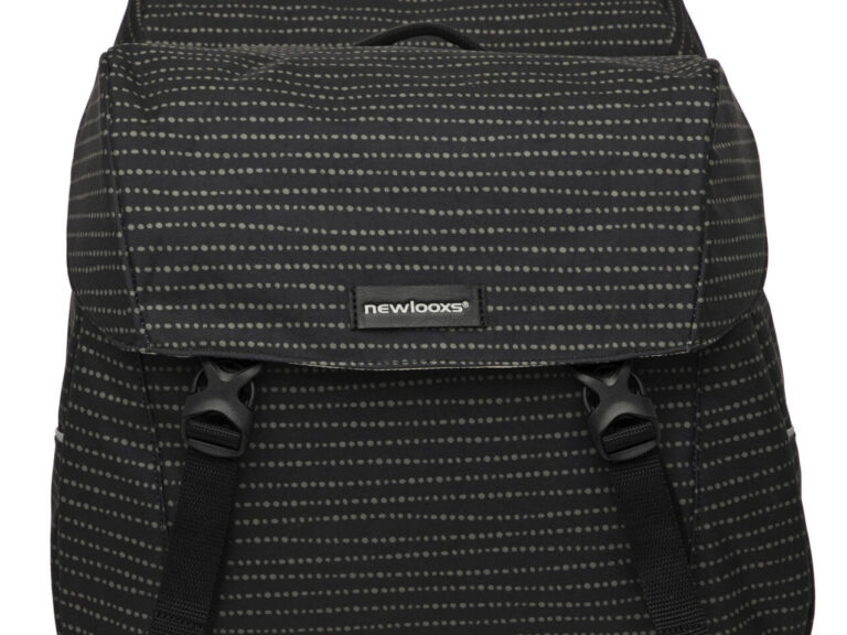 Dubbele fietstas New Looxs Joli Double Nomi 37,0 liter 38 x 18 x 30 cm (2x) - zwart