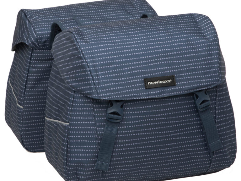 Dubbele fietstas New Looxs Joli Double Nomi 37,0 liter 38 x 18 x 30 cm (x2) - blauw