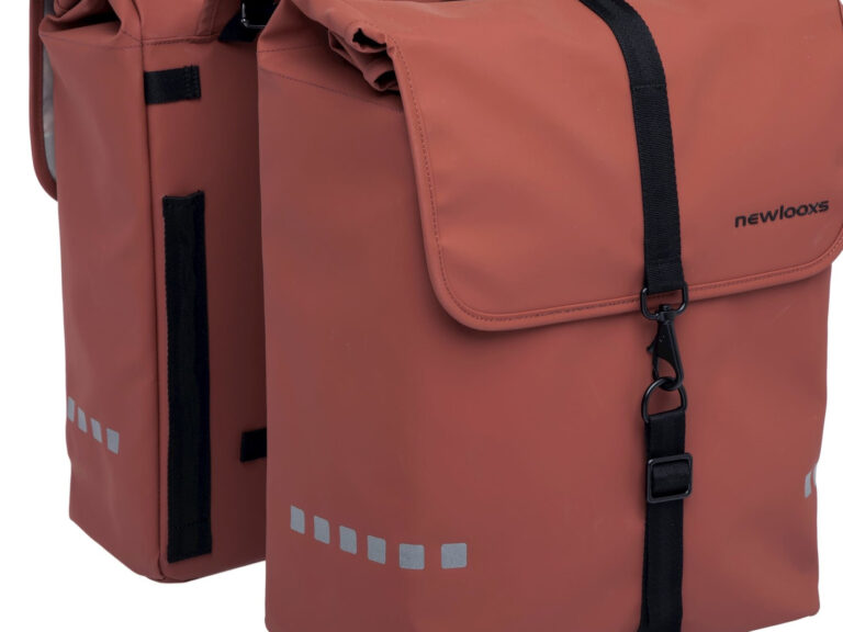 Dubbele fietstas New Looxs Odense Double 39 liter 34 x 16 x 38 cm (x2)- rust