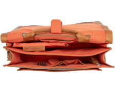 Fietstas New Looxs Fellini 18 liter 40 x 15 x 32 cm - gemaakt van luxe leder - cognac