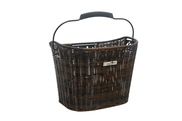 Fietsmand NewLooxs Lombok 19 liter 34 x 25 x 25 cm - rattan dark