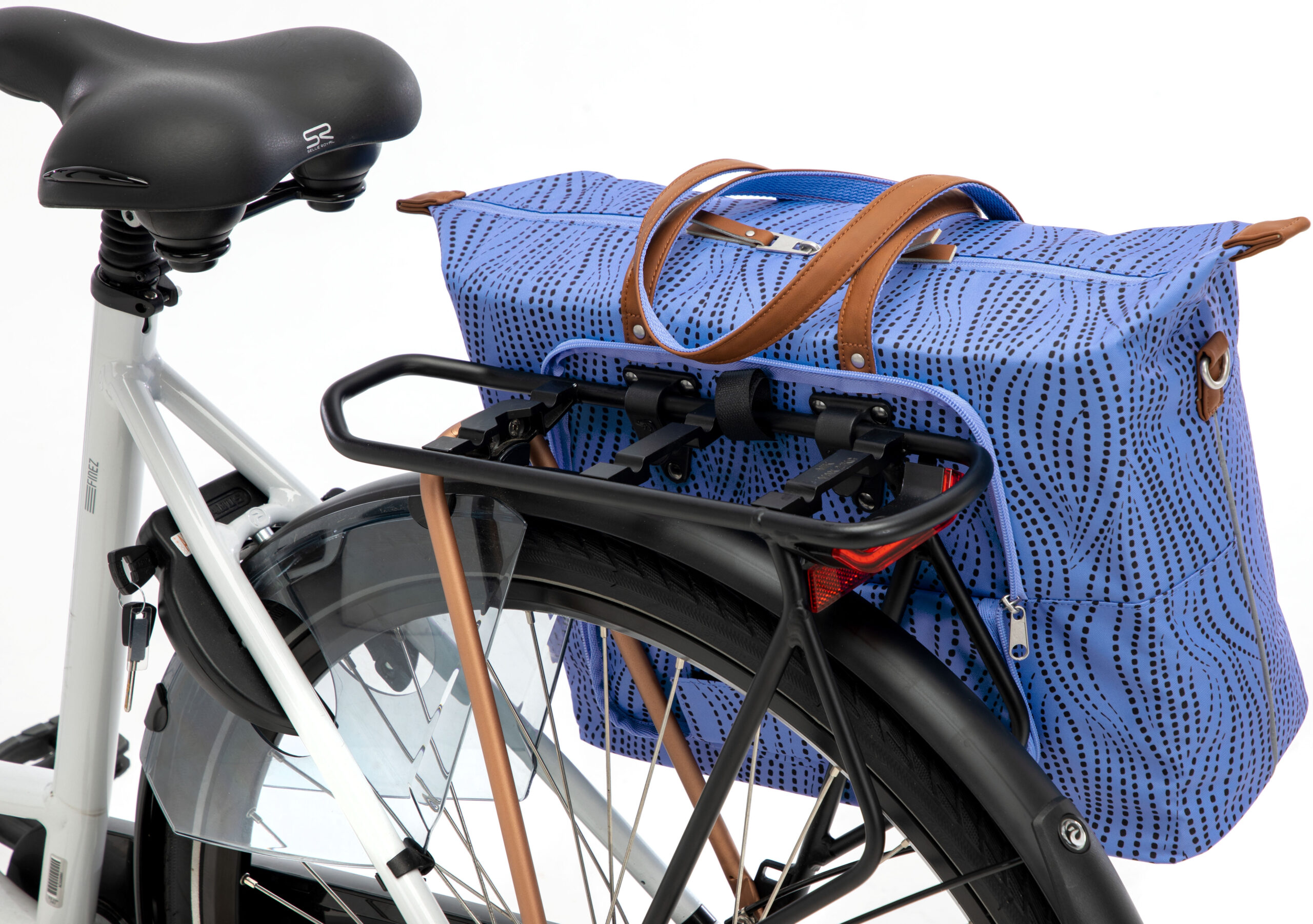 Fietsshopper New Looxs Tendo Alma 21 liter - 34 x 18 x 44 cm - blauw - Afbeelding 4