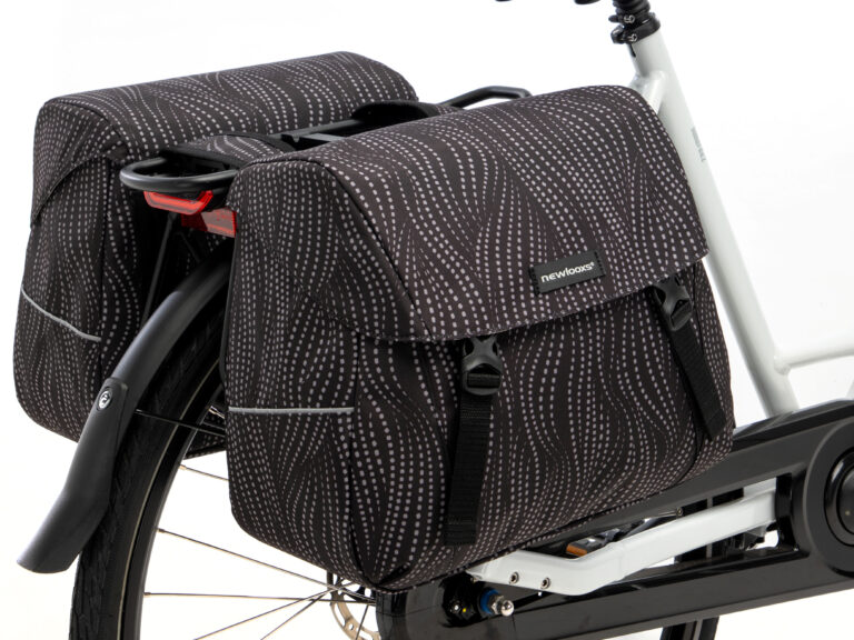 Dubbele fietstas New Looxs Joli Alma 37 liter - 38 x 18 x  30 cm (2x) - zwart