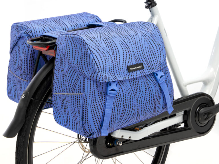 Dubbele fietstas New Looxs Joli Alma 37 liter - 38 x 18 x  30 cm (2x) - blauw