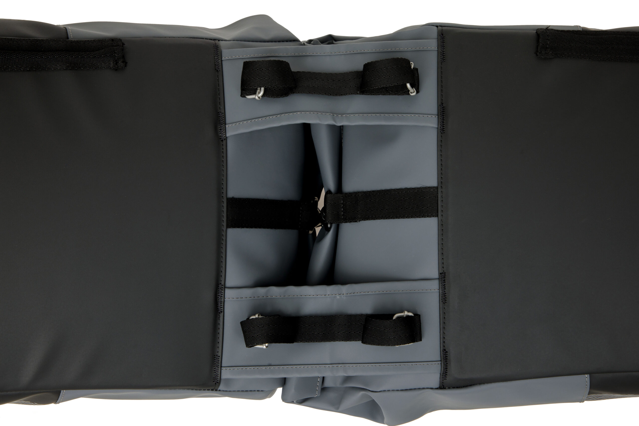 Dubbele fietstas New Looxs Nyborg 34 liter - 30 x 17 x 37cm (x2) - donkergrijs/zwart - Afbeelding 4