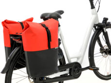 Dubbele fietstas New Looxs Nyborg MIK 34 liter - 30 x 17 x 37cm (x2) - rood/zwart