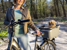Gerecyclede  (honden)fietsmand New Looxs Clipper Racktime - 28 liter 49 x 37 x 29 cm - anthraciet