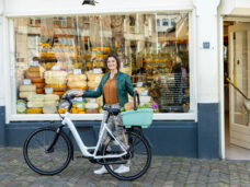 Gerecyclede (honden)fietsmand New Looxs Clipper 28 liter - 49 x 37 x 29 cm - groen