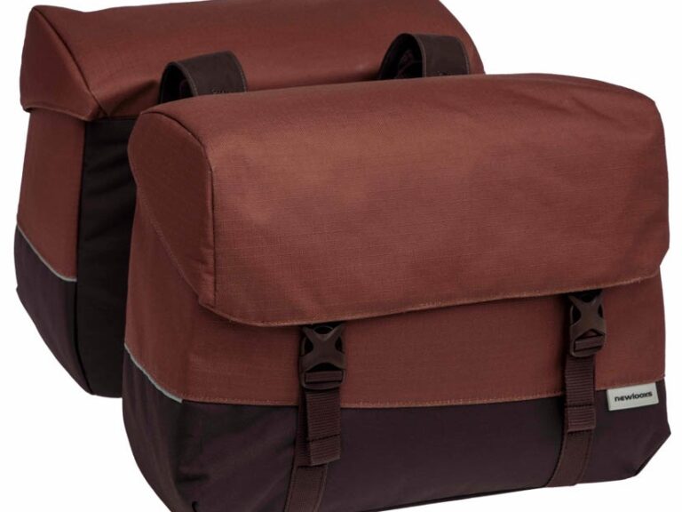 Dubbele fietstas New Looxs Joli 37 liter 38 x 18 x 29 cm (2x) - burgundy/rust