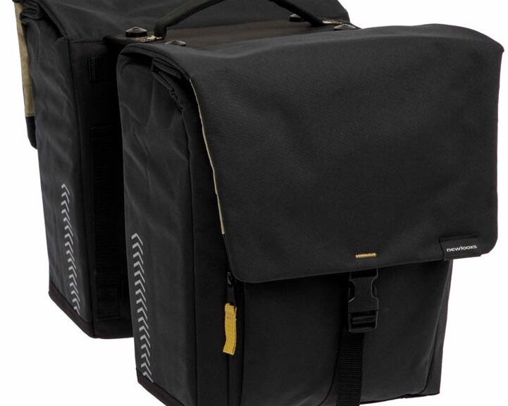 Dubbele fietstas New Looxs Tulum MIK 32 liter 35 x 17 x 37 cm - zwart