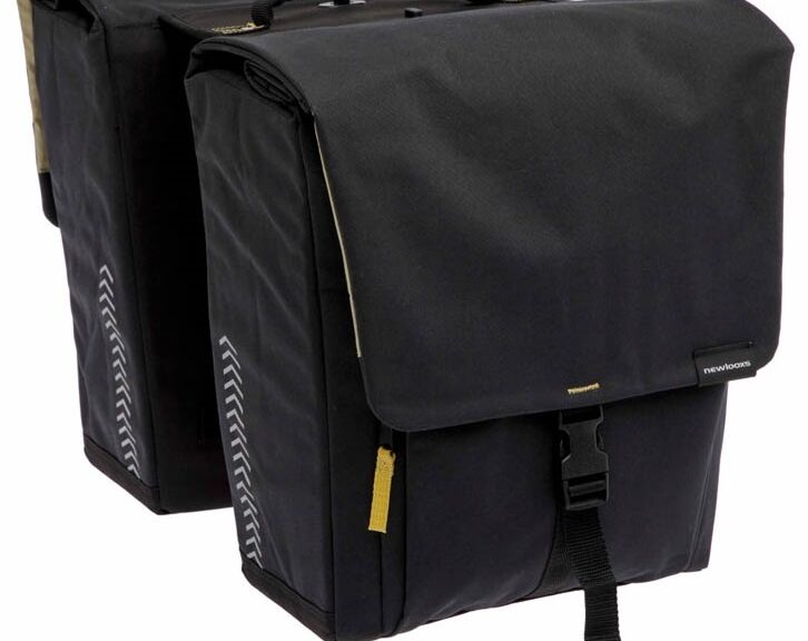 Dubbele fietstas New Looxs Tulum 32 liter 35 x 17 x 37 cm (2x) - zwart afneembaar