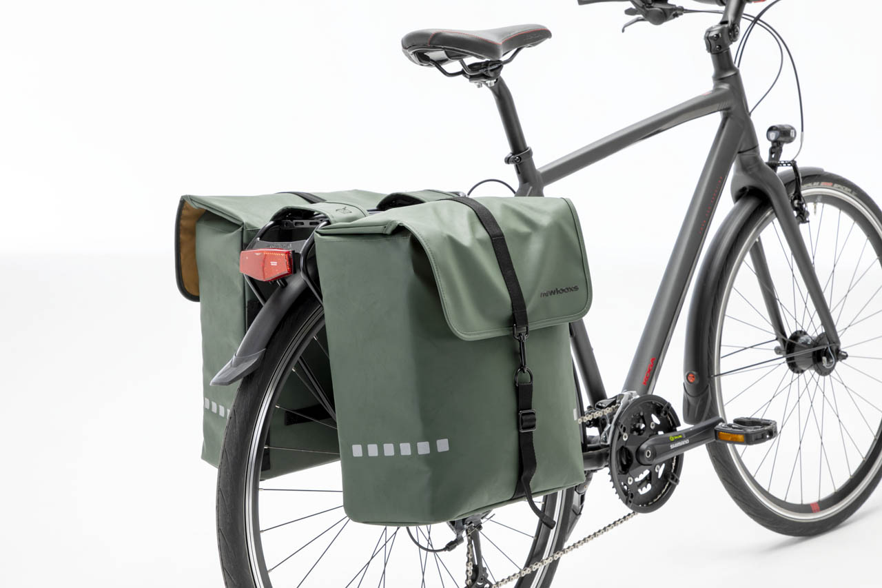 Dubbele fietstas New Looxs Odense 39 liter 34 x 16 x 38 (2x) - donkerblauw - Afbeelding 5